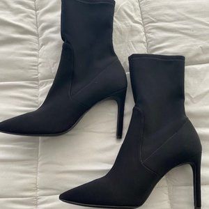 stuart weitzman wren suede sock boots